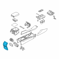 OEM 2017 Kia Sorento Cover-Console End Diagram - 84641C6000WK