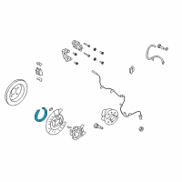 OEM 2007 Lincoln MKX Park Brake Shoes Diagram - AT4Z-2A753-A