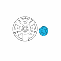 OEM 2015 Chrysler Town & Country Wheel Center Cap Diagram - 6ES82SZ0AA