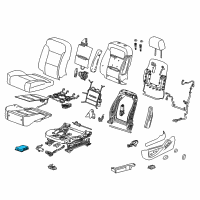 OEM 2019 Buick Regal Sportback Module Asm, Driver Seat Adjuster Memory (Hardware) Diagram - 23338340