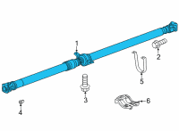 OEM 2021 Honda CR-V Shaft Assembly-, Propeller Diagram - 40100-TPA-H02