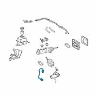 OEM 2010 Lexus RX450h Tube, Cylinder Diagram - 44255-48070