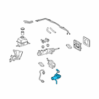 OEM Lexus RX450hL Cylinder Sub-Assy, Brake Stroke Simulator Diagram - 47207-48070