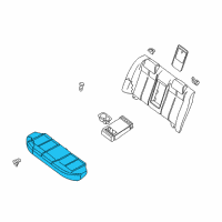 OEM 2010 Nissan Altima Cushion Assembly Rear Seat Diagram - 88300-ZX01A