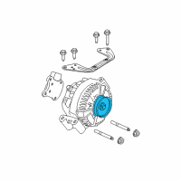 OEM 1998 Ford Mustang Pulley Diagram - F5OY-10344-FA