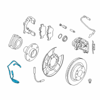 OEM 2013 BMW X1 Rear Brake Pad Wear Sensor Diagram - 34-35-6-792-565