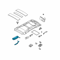 OEM Kia Sedona Lamp-Rear Room, RH Diagram - 0K55351310FCY