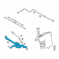 OEM 2022 Toyota GR Supra Wiper Linkage Diagram - 85010-WAA03