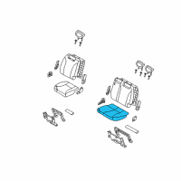 OEM 2007 Hyundai Entourage Cushion Assembly-3RD Seat, LH Diagram - 89100-4D142-CS2