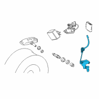 OEM 2019 Lexus NX300h Transmitter, Tire Pressure Monitor Diagram - 8976C-78011