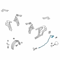 OEM 2012 Hyundai Veloster Catch & Cable Assembly-Fuel Filler Diagram - 81590-2V000