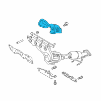 OEM 2013 Ford Fusion Converter Shield Diagram - DS7Z-9N454-A