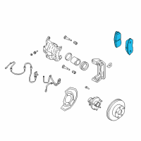 OEM 2003 Nissan 350Z Disc Brake Pad Kit Diagram - D1060-AM80B