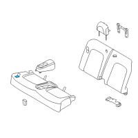 OEM 2014 Nissan Murano Pad & Frame Assy-Cushion, Rear Seat Diagram - 88305-1GR0A