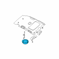 OEM 2003 Chrysler PT Cruiser Lamp-Dome Diagram - 5JG55MF1AD