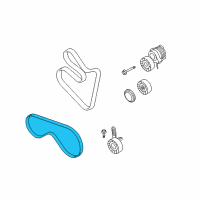 OEM 2010 BMW X5 Ribbed V-Belt Diagram - 11-28-7-631-821