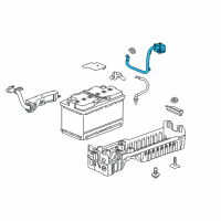 OEM 2018 Chevrolet Cruze Negative Cable Diagram - 42643100