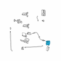 OEM 1999 Ford F-350 Super Duty Latch Assembly Diagram - 6C3Z-2626413-A