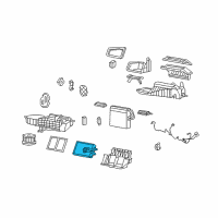 OEM 2007 Chevrolet Corvette Heater Core Diagram - 89019028