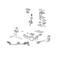 OEM Cadillac CTS Shift Knob Diagram - 25824059