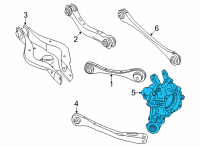 OEM 2022 BMW M240i xDrive WHEEL CARRIER, REAR LEFT Diagram - 33-30-6-893-969