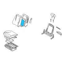 OEM 2010 Ford Fusion Seat Back Heater Diagram - 9E5Z-14D696-A