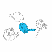 OEM 2001 Lincoln LS Combo Switch Diagram - 2W4Z-13K359-CA