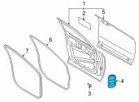 OEM 2021 Ford Explorer Check Arm Cap Diagram - LB5Z-7823550-B