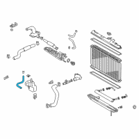 OEM 2003 Lexus RX300 Hose, Reserve Tank Diagram - 16472-20060