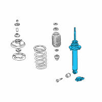 OEM 1995 Acura NSX Shock Absorber Kit, Front Diagram - 06511-SL0-601