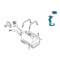 OEM Jeep Fuel Pump Module Assembly Diagram - 4897754AB