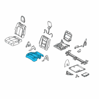 OEM 2016 Lincoln MKT Seat Cushion Pad Diagram - AE9Z-7463840-E