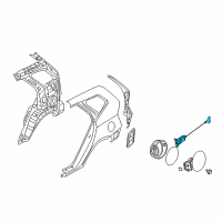 OEM 2007 Kia Rondo Opener Assembly-Fuel Filler Diagram - 957201D000