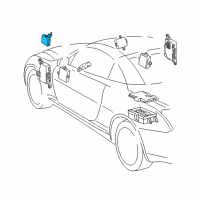 OEM 2006 Lexus SC430 Headlamp Swivel Computer Assembly Diagram - 89940-24011