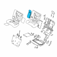 OEM 2009 Lincoln MKX Armrest Assembly Diagram - 8A1Z-7867112-AC