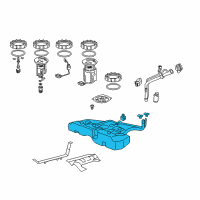 OEM 2016 Honda Accord Tank Set, Fuel Diagram - 17044-T3L-A00