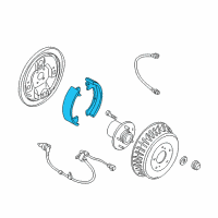 OEM Nissan Quest Shoe Set Diagram - 44060-7B025