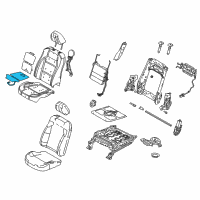 OEM 2018 Ford Taurus Seat Cushion Heater Diagram - AG1Z-14D696-N