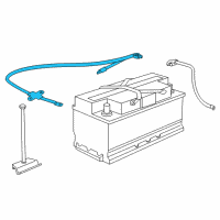 OEM 2008 BMW 750i Positive Battery Cable Diagram - 61-12-6-904-905