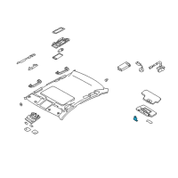 OEM 2012 Infiniti G37 Holder-SUNVISOR Diagram - 96409-EH100