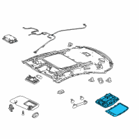 OEM 2016 Lexus RC350 Lamp Sub-Assembly, Map Diagram - 81208-24170-C0