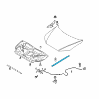 OEM Hyundai Santa Fe Lifter-Hood Diagram - 81160-2B000