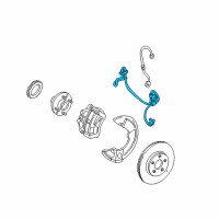 OEM Ford Freestar ABS Wheel Speed Sensor Diagram - 6F2Z2C190A
