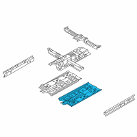 OEM 2019 Hyundai Elantra Panel Assembly-Center Floor Side, L Diagram - 65110-F2200