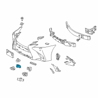 OEM Lexus GS350 Sensor, Ultrasonic Diagram - 89341-30140