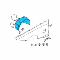 OEM BMW Cover, Wheel Housing, Front Left Diagram - 51-71-7-837-559