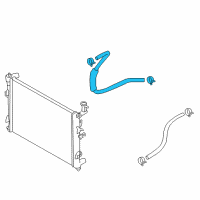 OEM Kia Forte Koup Hose-Oil Cooler Diagram - 254201M100