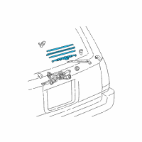 OEM 1997 Toyota 4Runner Rear Blade Diagram - 85242-35010