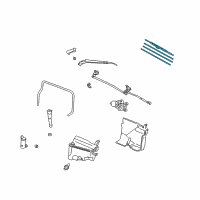 OEM Lexus LX470 Front Wiper Blade, Left Diagram - 85222-33200