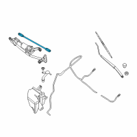 OEM 2014 Nissan Sentra Link Assy-Wiper Diagram - 28840-3SG0A